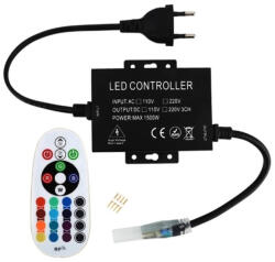AVIDE Led Szalag 220V Rgb Rf Távirányító És Vezérlő Max. 100M Led-Szalaghoz (ABLS220VRGB-100M-RFC)