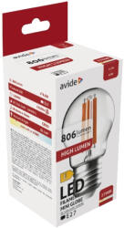 Avide Led Filament Mini Globe 6.5W E27 Ww 2700K High Lumen (ABLFMG27WW-HL-6.5W)