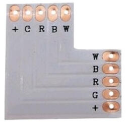 AVIDE Led Szalag 12V Rgb+W L Elosztó (ABLS12VRGBW-L-CONNECTOR) - lumtech