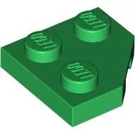 LEGO® 26601c6 - LEGO zöld lap 2 x 2 méretű, lecsapott sarokkal (26601c6)