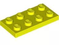 LEGO® 3020c236 - LEGO neon sárga lap 2 x 4 méretű (3020c236)