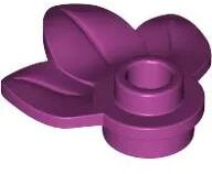 LEGO® 32607c71 - LEGO magenta növény 3 levéllel, 1 x 1 méretű (32607c71)