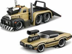 Maisto - Transporturi musculare - 1953 MACK B-61 Flatbed 1970 Oldsmobile 442, 1: 64 (OLP101211536)