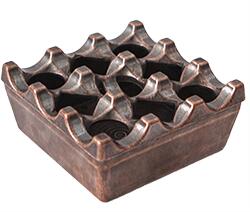 Horecano Ветроустойчив алуминиев пепелник квадрат 8x8xh4cm МЕД (0191499)