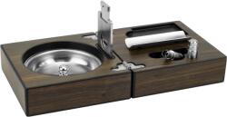 Horecano HORECANO-Пепелник с резачка за пури Wood 12x12xh7cm (HC-981561) (SH-3000 WN) (01981561)