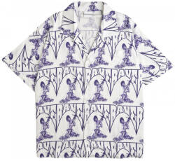 Rave Cămăsi mânecă lungă Bărbați Casca hawaiian shirt Rave Alb EU L
