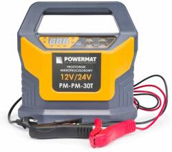 Powermat PM-PM-30T akkumulátor egyenirányító, 12/24V, 30A, 8 tölt (PM0704)