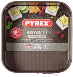 PYREX Bevonatos tortaforma szögletes csatos 23x23x7 cm (203245)
