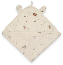 Nuuroo - Danila Prosop pentru copii din muselină cu glugă Cream Unicorn (5715235034809)