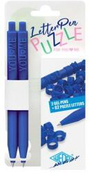 WEDO Zseléstoll, nyomógombos, kirakós, 2 db, WEDO "Letter Pen Puzzle", kék (UW2533003) - webpapir