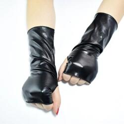 STD Manusi Fara Degete Rebel Look, Wetlook, Negru, S, 23 cm