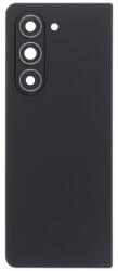 Samsung F946 Galaxy Z Fold5 akkufedél (hátlap) kamera lencsével és ragasztóval, fekete, phantom black (utángyártott)
