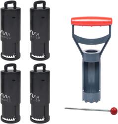 Gardigo КОМПЛЕКТ 4 капана за Къртици, Сляпо куче, Мишки, Полевки, Gardigo и сонда и шило Swissinno (70072-4-1580)