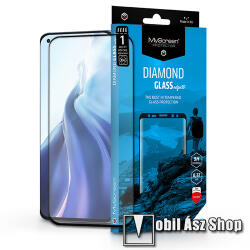MyScreen DIAMOND GLASS EDGE3D előlap védő karcálló edzett üveg - FEKETE - 9H, 0.33 mm, A teljes felületén tapad, a teljes kijelzőt védi - Xiaomi Mi 11 / Mi 11 Pro / Mi 11 Ultra