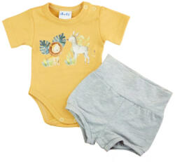 AB ABR 2 részes rövidnadrágos szett szafaris mintával - Mustár (50)