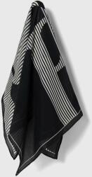 Lauren Ralph Lauren kendő selyemkeverékből fekete, mintás, 454943693 - fekete Univerzális méret