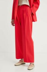 2NDDAY nadrág 2ND Carter - Attired Suiting női, piros, magas derekú széles, 2244160119 - piros 40