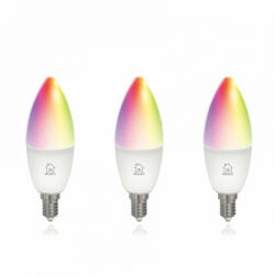 DELTACO SMART HOME SH-LE14RGB-3P RGB, gyertya, 3db/csomag Izzó (SH-LE14RGB-3P) - bbmarket
