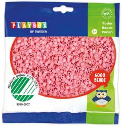 Playbox PlayBox: 5mm-es MIDI vasalható gyöngy 6000db-os pasztell pink színben (2456526) - jatekshop