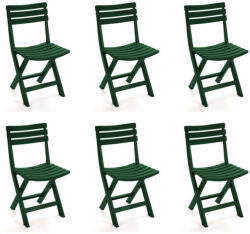  Simon összecsukható szék Zöld - 6db