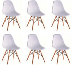  Modern szék DIDIER bükk + fehér 6 db