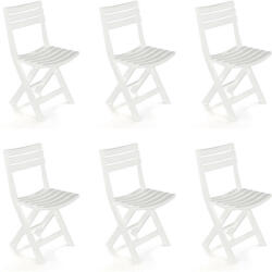  Simon összecsukható szék Fehér - 6db