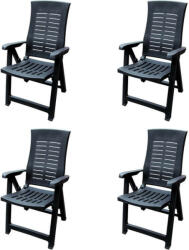  Osnat összecsukható kerti szék Antracit - 4db