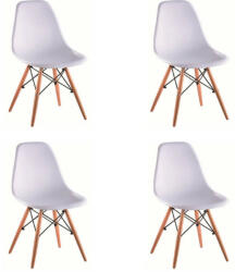  Modern szék DIDIER bükk + fehér 4 db