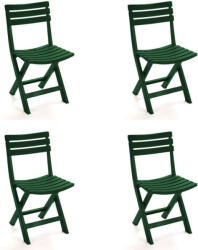  Simon összecsukható szék Zöld - 4db