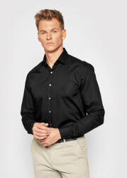 Calvin Klein Cămașă 2ply Poplin Stretch Slim Shirt K10K103025 Negru Slim Fit
