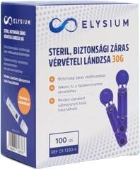 Elysium Steril biztonsági záras vérvételi lándzsa 100 db