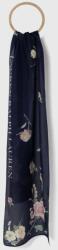 Lauren Ralph Lauren selyem sál sötétkék, mintás, 454943687 - sötétkék Univerzális méret