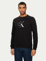 Calvin Klein Bluză Monologo J30J326034 Negru Regular Fit