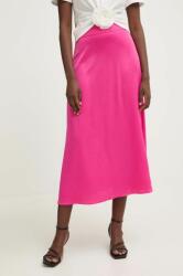 Answear Lab szoknya rózsaszín, midi, harang alakú - rózsaszín XL - answear - 20 990 Ft