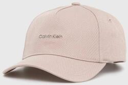 Calvin Klein pamut baseball sapka rózsaszín, nyomott mintás, K60K612764 - rózsaszín Univerzális méret