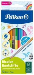 Herlitz Színesceruza / 12 db Bicolor, 12 ceruzában 24 szín