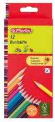 Herlitz Színes ceruza / 12 szín Trio lakkozott