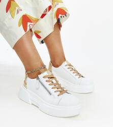 Cross Jeans márkájú fehér női vastag talpú tornacipő - 40