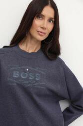 HUGO BOSS felső sötétkék, női, nyomott mintás, 50518770 - kék XL