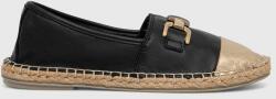 Answear Lab bőr espadrilles fekete - fekete Női 37