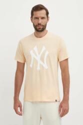 47 brand pamut póló MLB New York Yankees narancssárga, nyomott mintás, BB017TEMIME617760AF - narancssárga XS