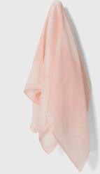 Lauren Ralph Lauren kendő selyemkeverékből rózsaszín, mintás, 454943693 - rózsaszín Univerzális méret