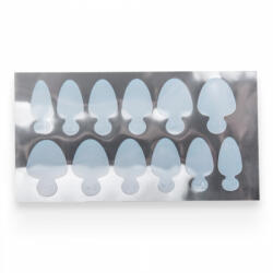 2M Beauty French Silicone Pads - Short Almond