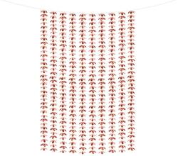 PartyDeco Perdea de petrecere - Flori roz-aurii 100 x 210 cm