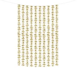 PartyDeco Perdea de petrecere - Flori aurii 100 x 210 cm