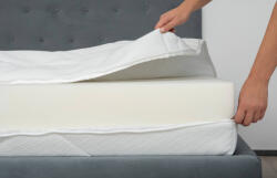 Somnart Husa saltea matlasata detasabila Ultrasleep Somnart, 180x200x18 cm, tricot, fermoar alb 4 laturi (HUSA.TRC.150.180X200X18)
