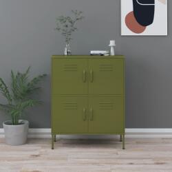 vidaXL Dulap de depozitare, verde măsliniu, 80x35x101, 5 cm, oțel (336135) - maryon Dulap arhivare