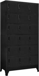 vidaXL Fișet, negru, 90x40x180 cm, oțel (339830) - maryon Dulap arhivare