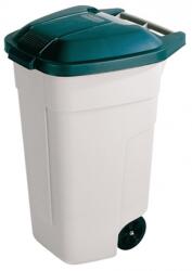 Keter Görgős 110 literes Szelektív hulladékgyűjtő szemetes - Bézs/Zöld