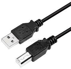 LogiLink USB 2.0 kábel, USB-A/M - USB-B/M, fekete, 2 m (LOGILINK_CU0007B) (LOGILINK_CU0007B)